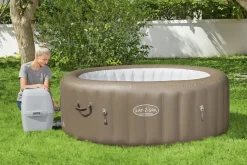Bestway Lay-Z-Spa 60017, 916 L, 6 Personen, Rond, Bubbelmassage / Airjet, Beige, Wit