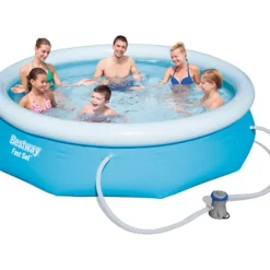 Bestway Opblaaszwembad Fast Set Rond Met Filterpomp 305X76Cm