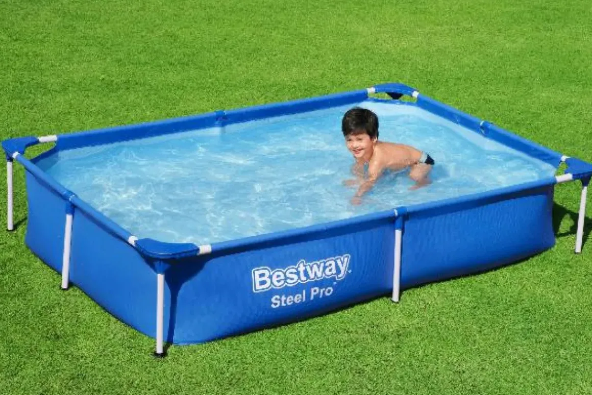 Bestway Opzetzwembad Steel Pro Rechthoek 221X150X43Cm