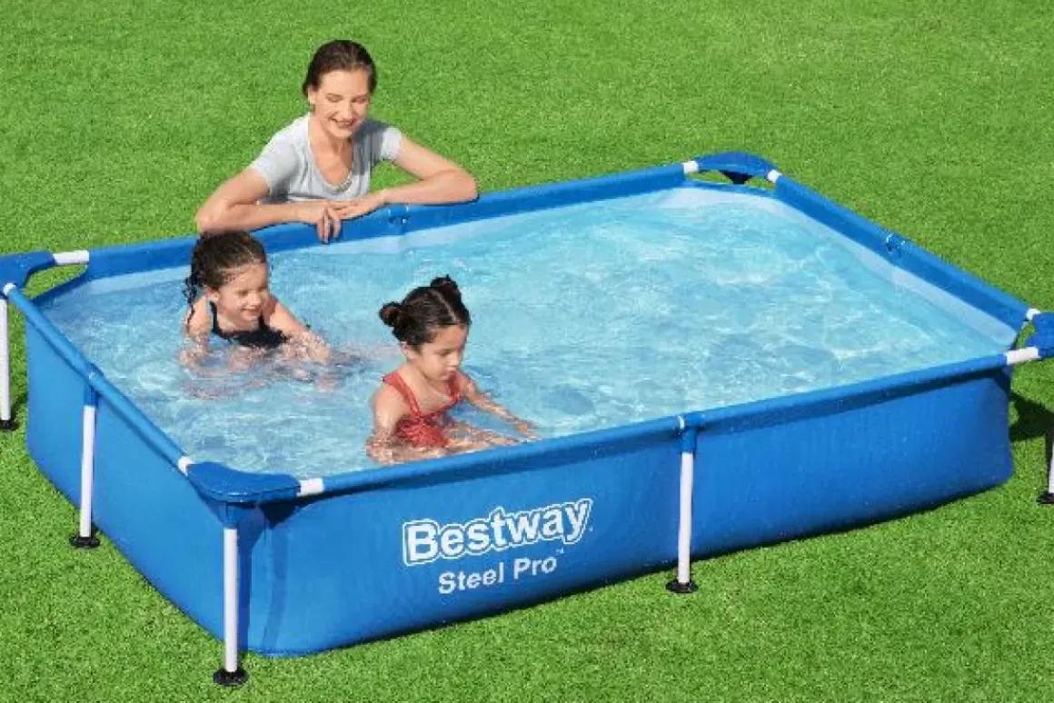 Bestway Opzetzwembad Steel Pro Rechthoek 221X150X43Cm