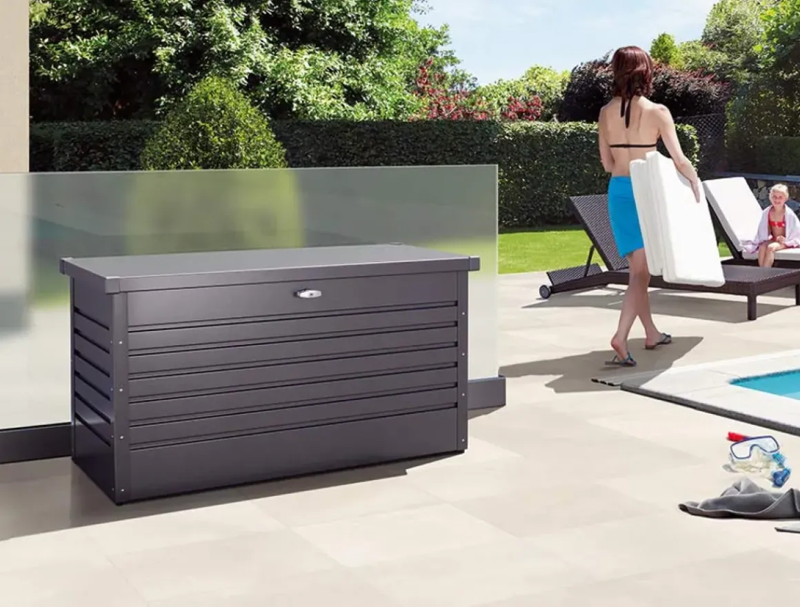 Biohort Kussenbox Hobby 130 Donkergrijs Metallic 62X134Cm