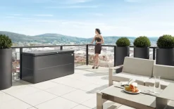 Biohort Kussenbox Lounge 200 Donkergrijs Metallic 84X200Cm