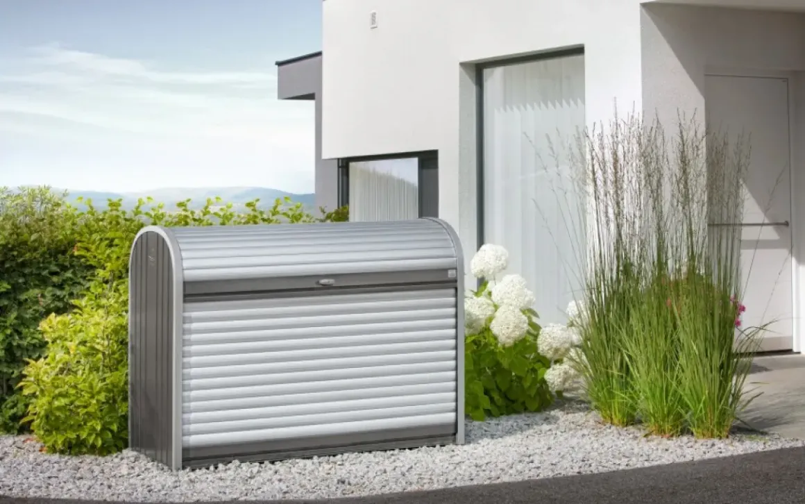 Biohort Opbergbox Storemax 190 Kwartsgrijs Metallic 97X190Cm