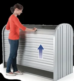 Biohort Opbergbox Storemax 190 Kwartsgrijs Metallic 97X190Cm
