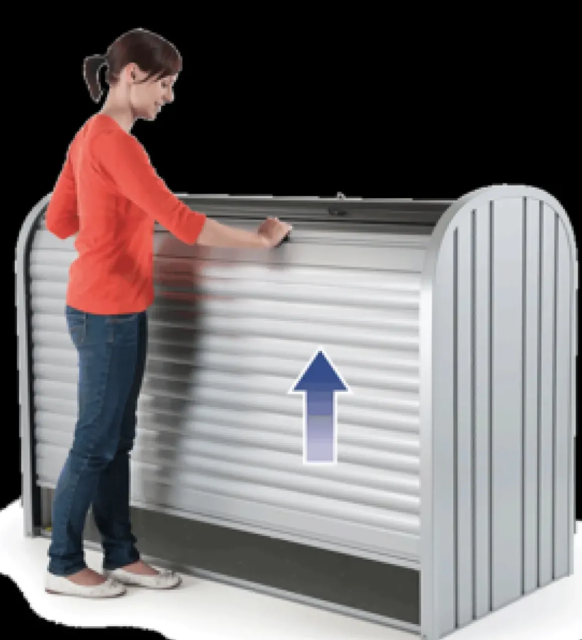 Biohort Opbergbox Storemax 190 Kwartsgrijs Metallic 97X190Cm