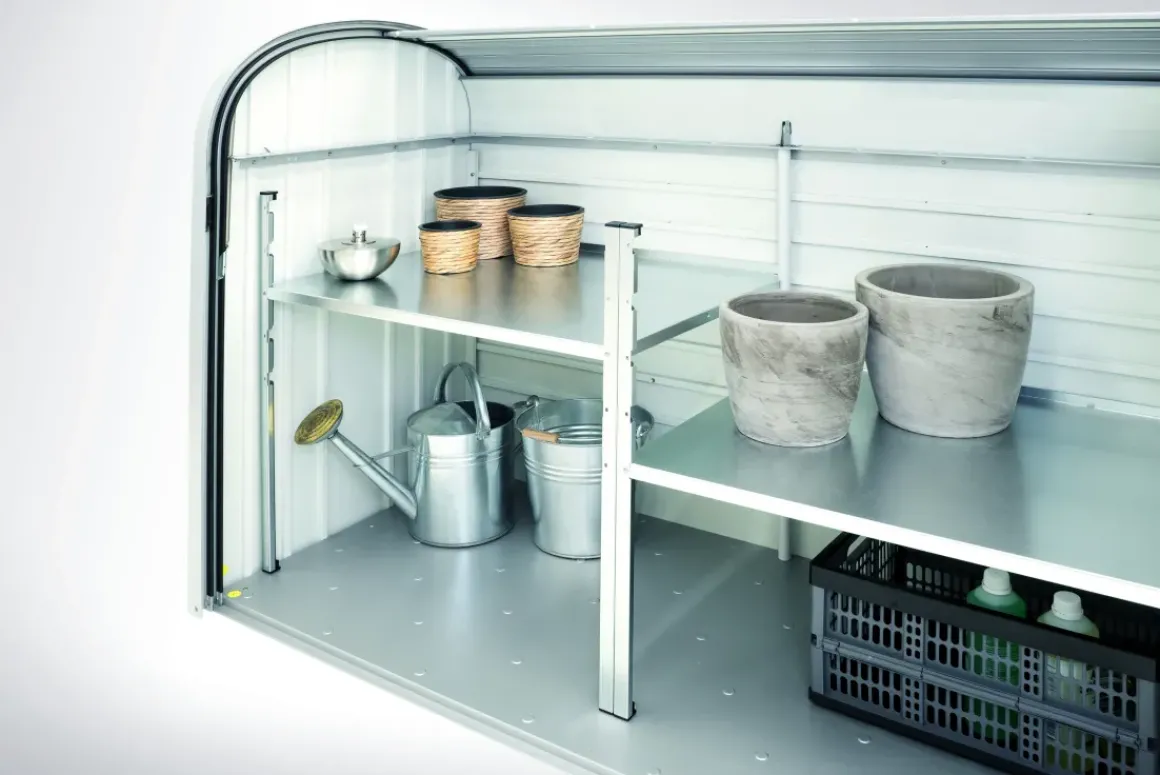 Biohort Opbergbox Storemax 190 Kwartsgrijs Metallic 97X190Cm