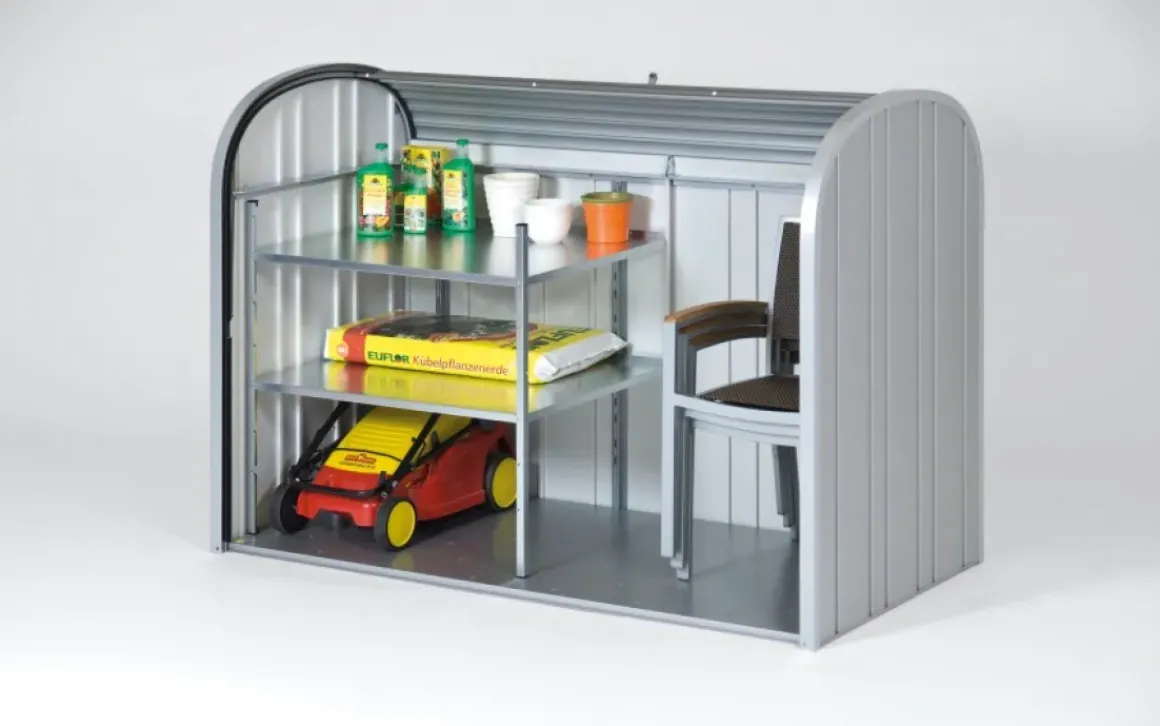 Biohort Opbergbox Storemax 190 Kwartsgrijs Metallic 97X190Cm