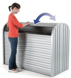 Biohort Opbergbox Storemax 160 Zilver Metallic 78X163Cm