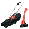 Black+Decker Elektrische Grasmaaier Bemw351Gl2-Qs - 32Cm - 1000W + Grastrimmer - 23Cm - 250W