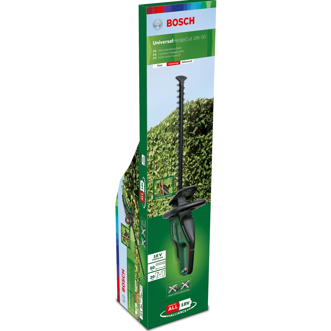 Bosch Accu Heggenschaar Universalhedgecut 18-50 18V 2,5Ah (Zonder Accu)