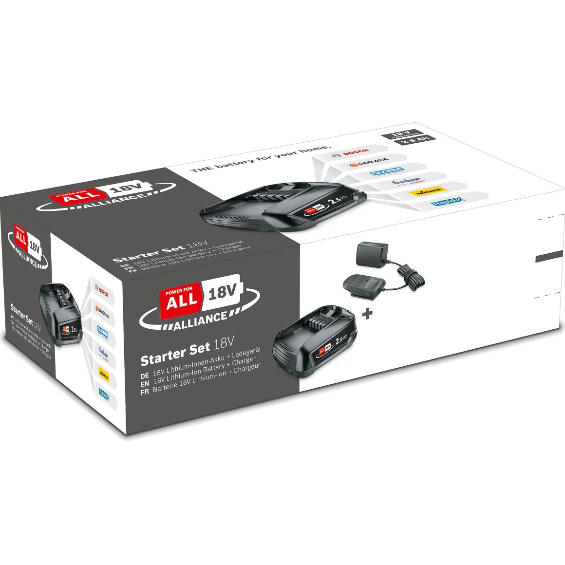 Bosch Batterij + Lader Power For All 18V 2,5Ah