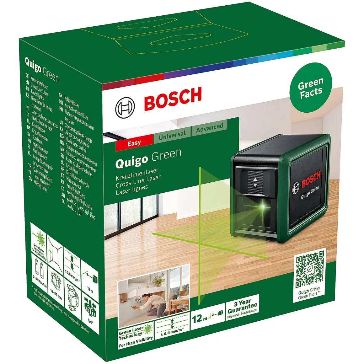 Bosch Kruislijnlaser Quigo Green 12M