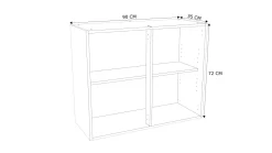Bovenkast Keuken Modulo Wit 90Cm