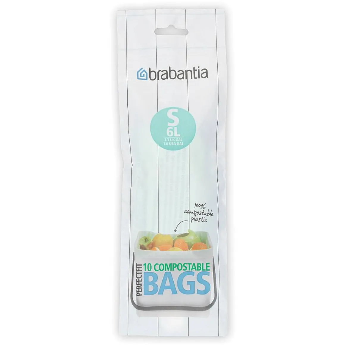 Brabantia Afvalzak Perfectfit S Groen 6L 10 Stuks