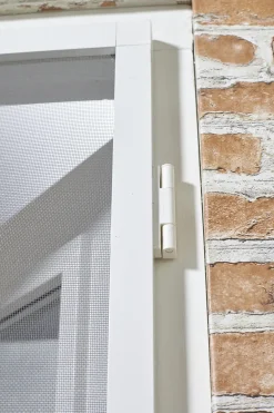 Cando Hordeur Comfort - Magnetische Hordeur - Wit Profiel - Grijs Gaas - 100X235Cm