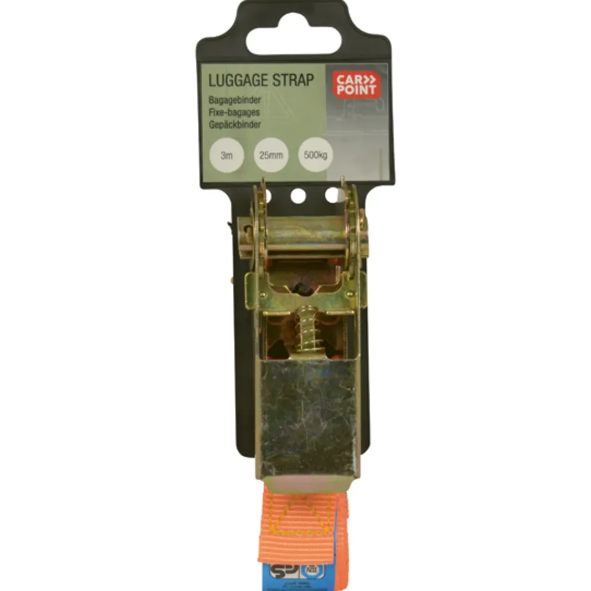 Carpoint Spanband Met Ratel 3Mx25Mm 500Kg