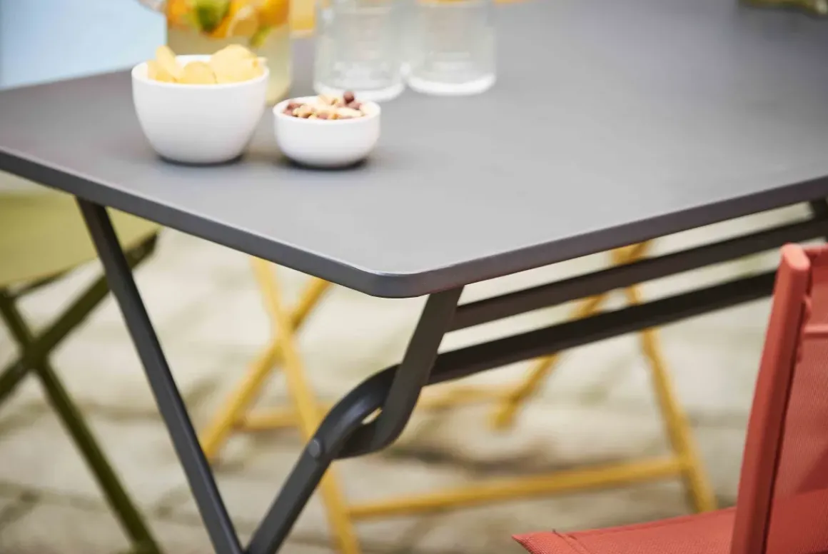 Central Park Bistrotafel Stacy Antraciet Staal 110X70Cm