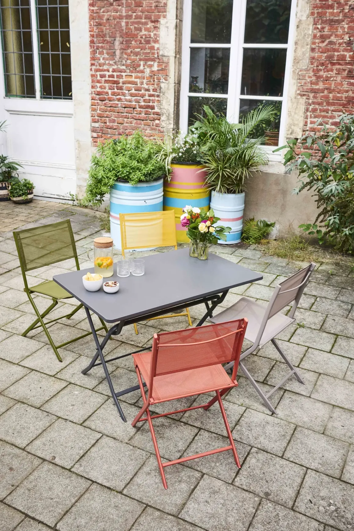 Central Park Bistrotafel Stacy Antraciet Staal 110X70Cm