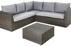 Central Park Hoekbank Loungeset Alea 3-Delig Staal Wicker