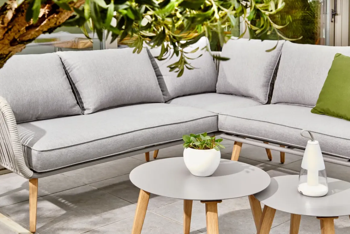 Central Park Ischia Aluminium/Textiel Loungeset 214X214Cm