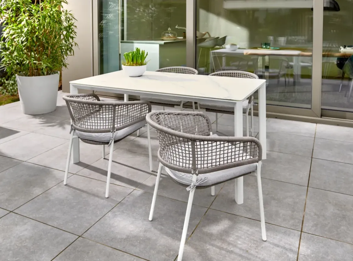 Central Park Tuintafel Ciotat Aluminium/Glas 160X90Cm