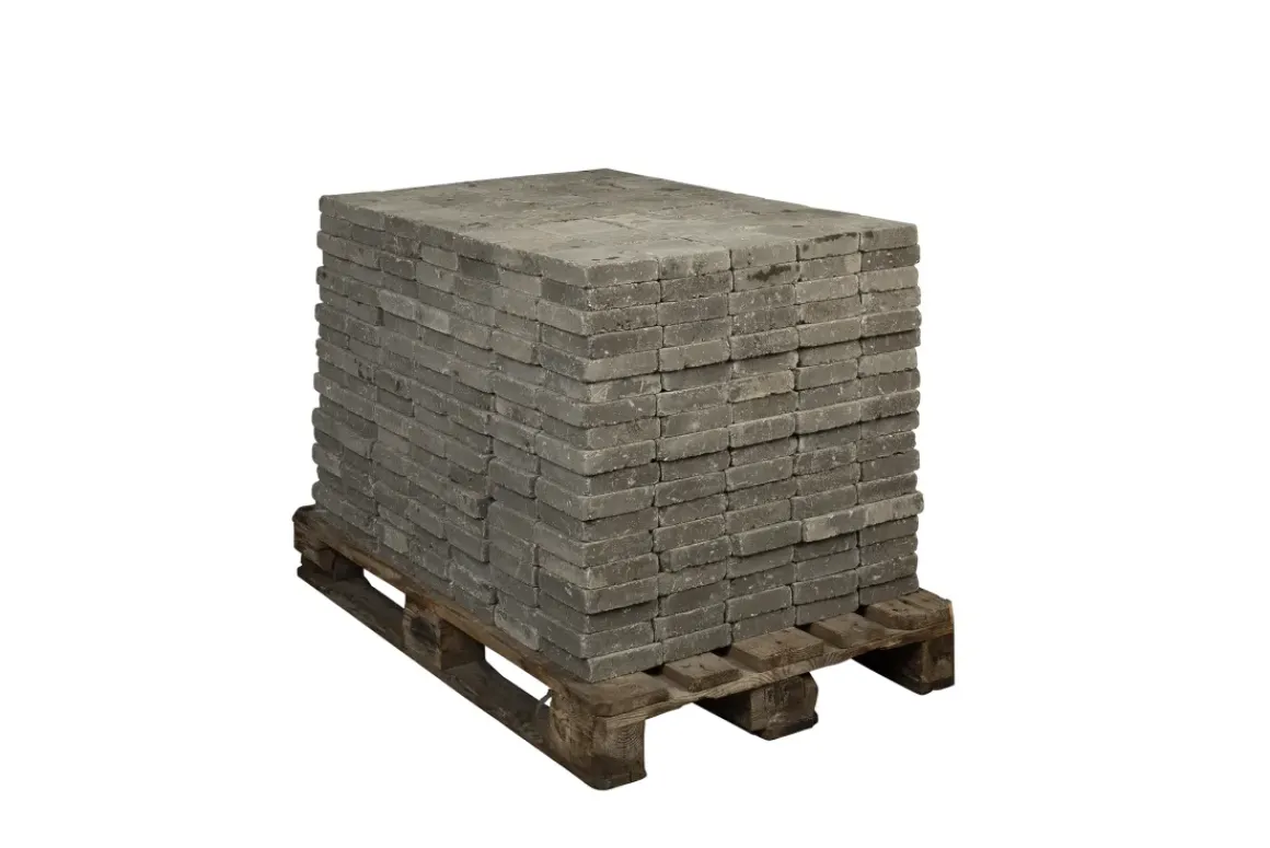 Coeck Kassei Grijs Getrommeld 15X15X4Cm 630 Stuks + Palet 3004837