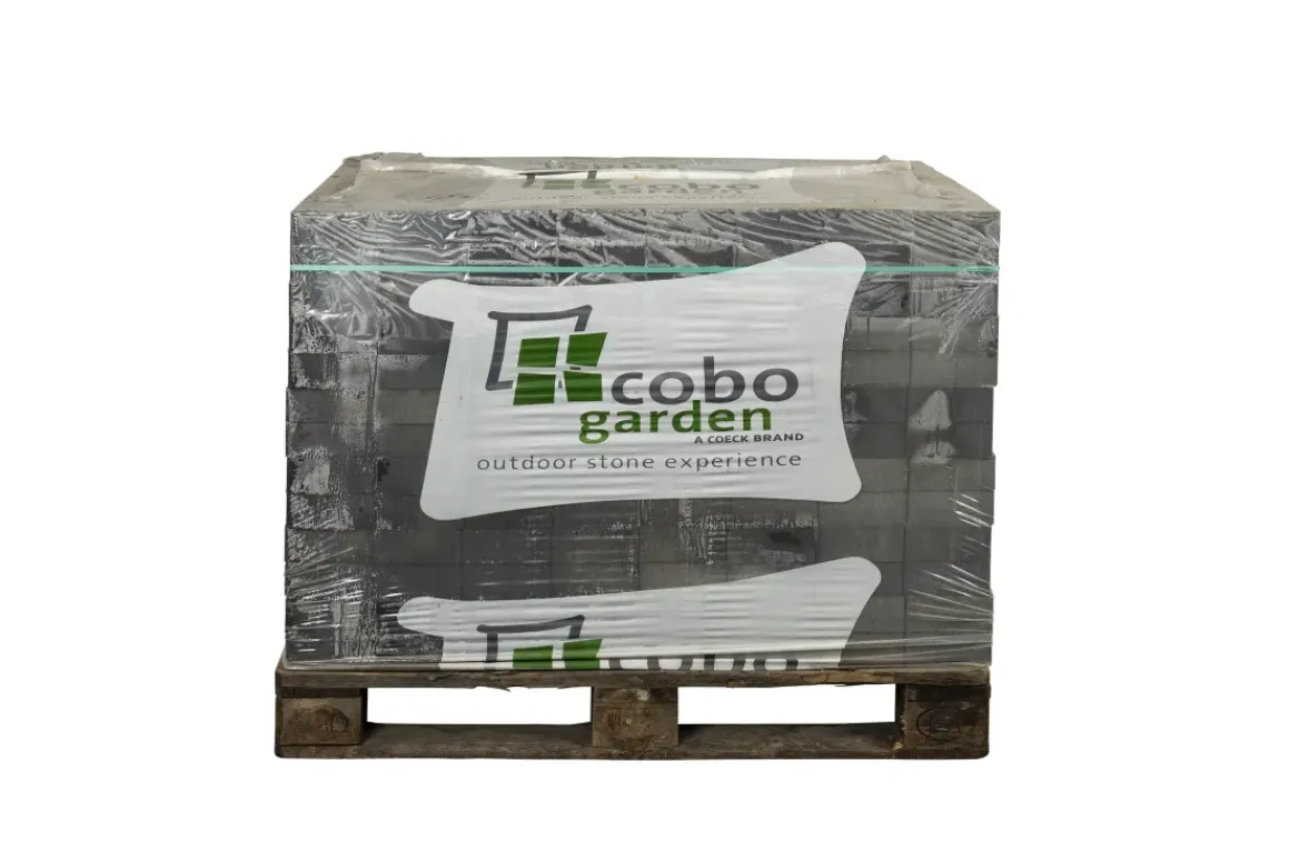 Coeck Kassei Grijs-Zwart Ongetrommeld Velling 15X15X6Cm 520 Stuks + Palet 3004837