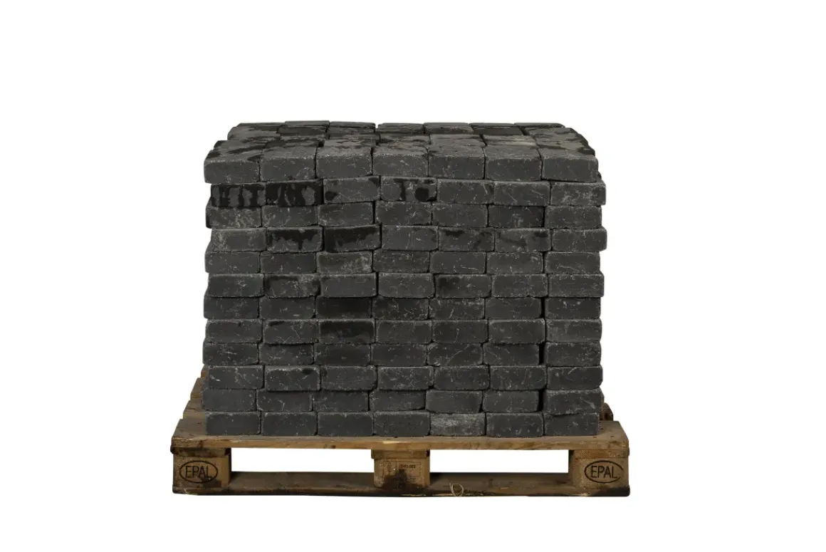 Coeck Kassei Zwart Getrommeld 15X15X6Cm 420 Stuks + Palet 3004837