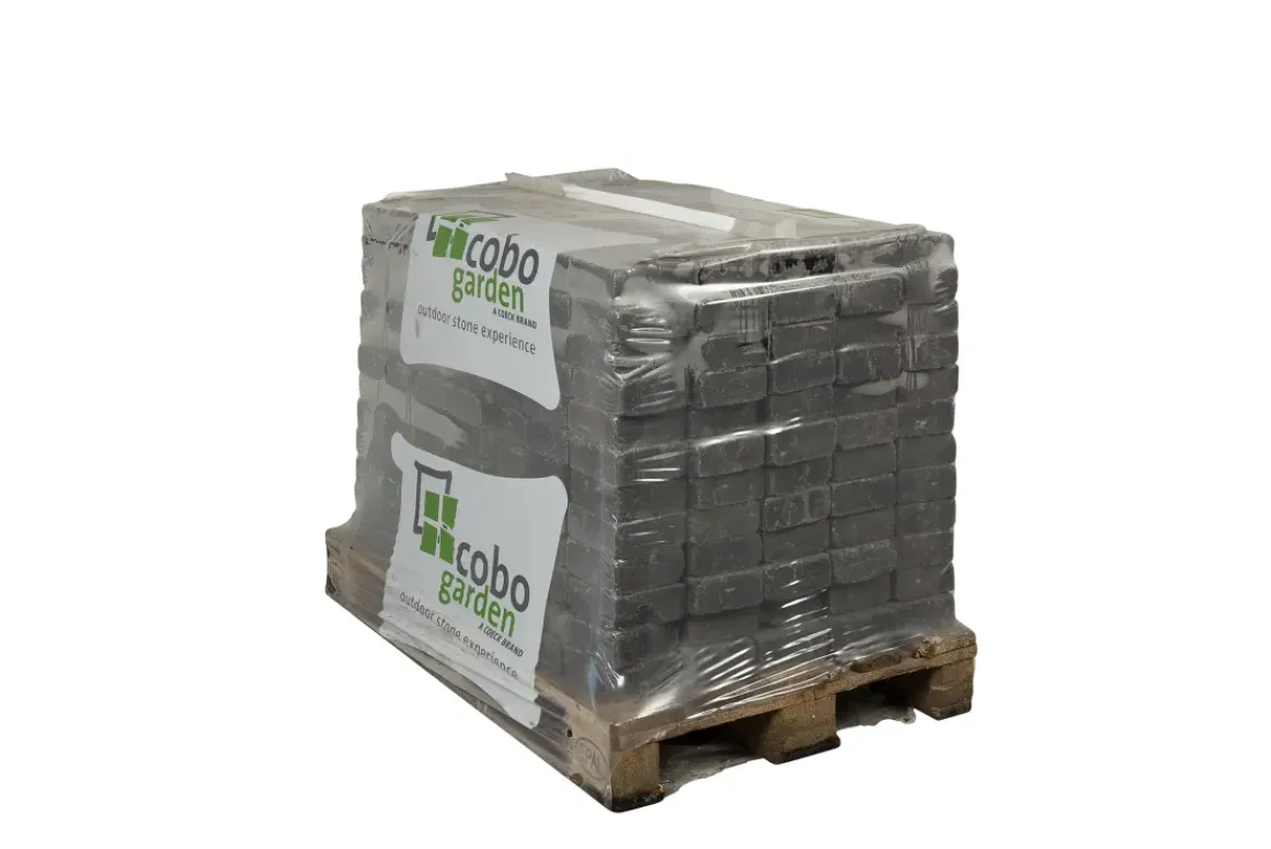Coeck Kassei Zwart Getrommeld 15X15X6Cm 420 Stuks + Palet 3004837