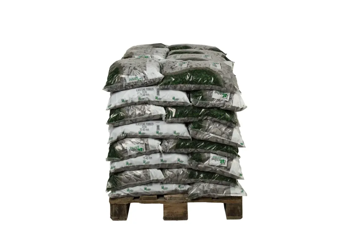Coeck Siergrind Bluestone Pebbles 20-40Mm 20Kg 56 Stuks + Palet 3004837