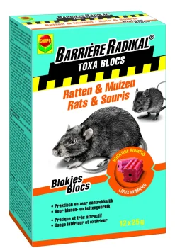 Compo Anti-Muizen En Ratten Blokjes Barriere Radikal Toxa 300G