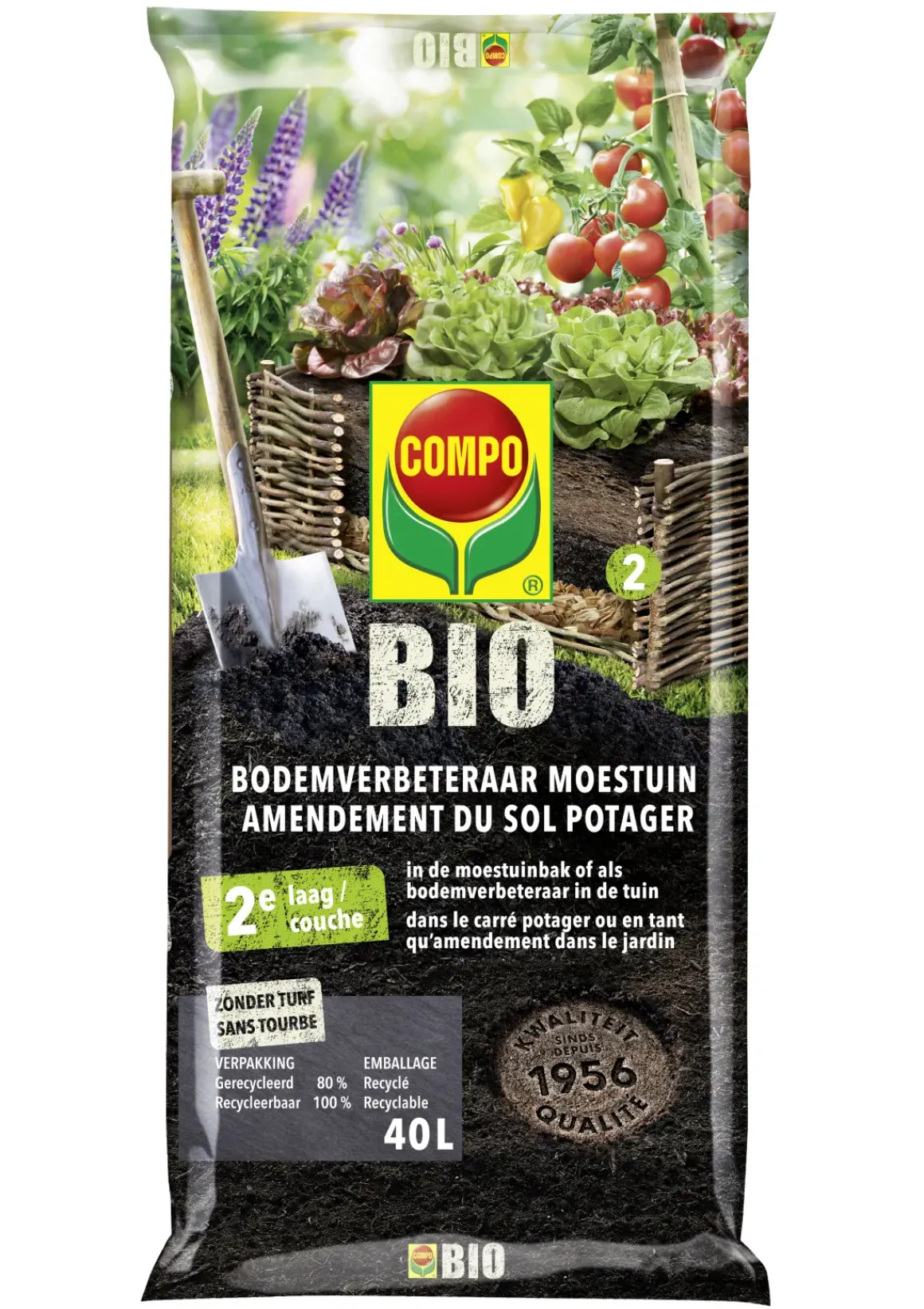 Compo Bio Moestuin Bodemverbeteraar 40L