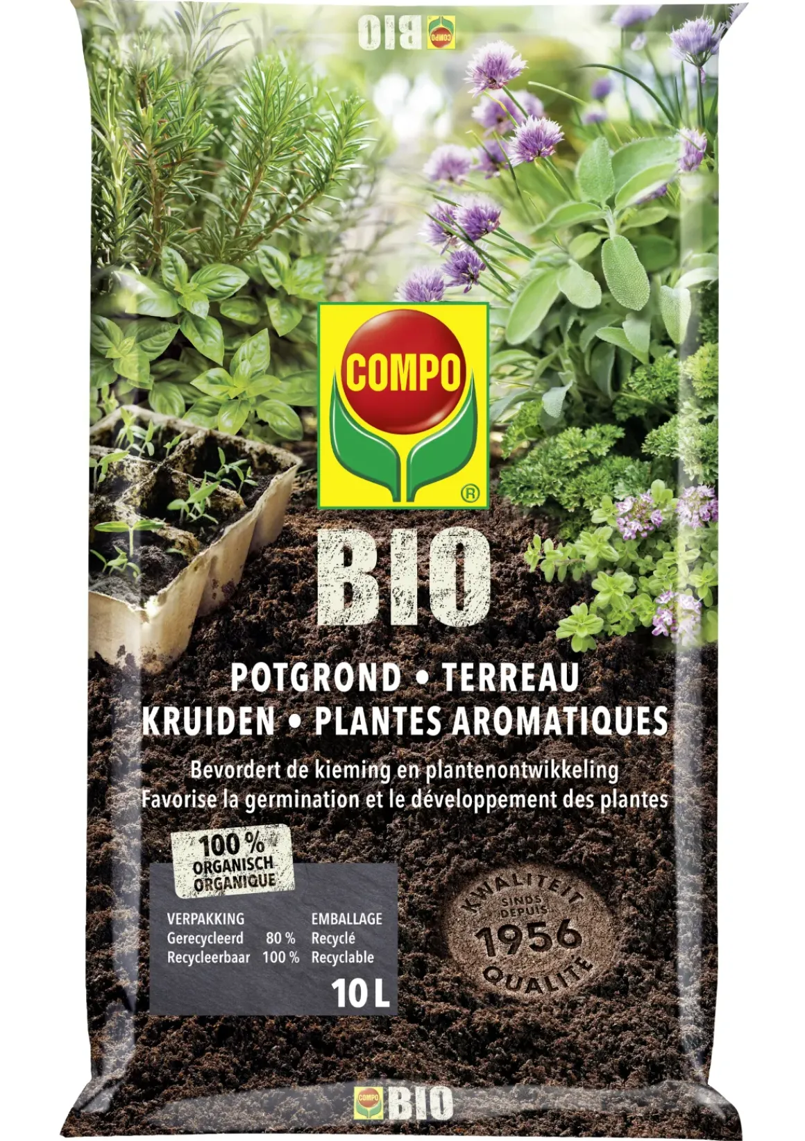Compo Bio Potgrond Kruiden 10L