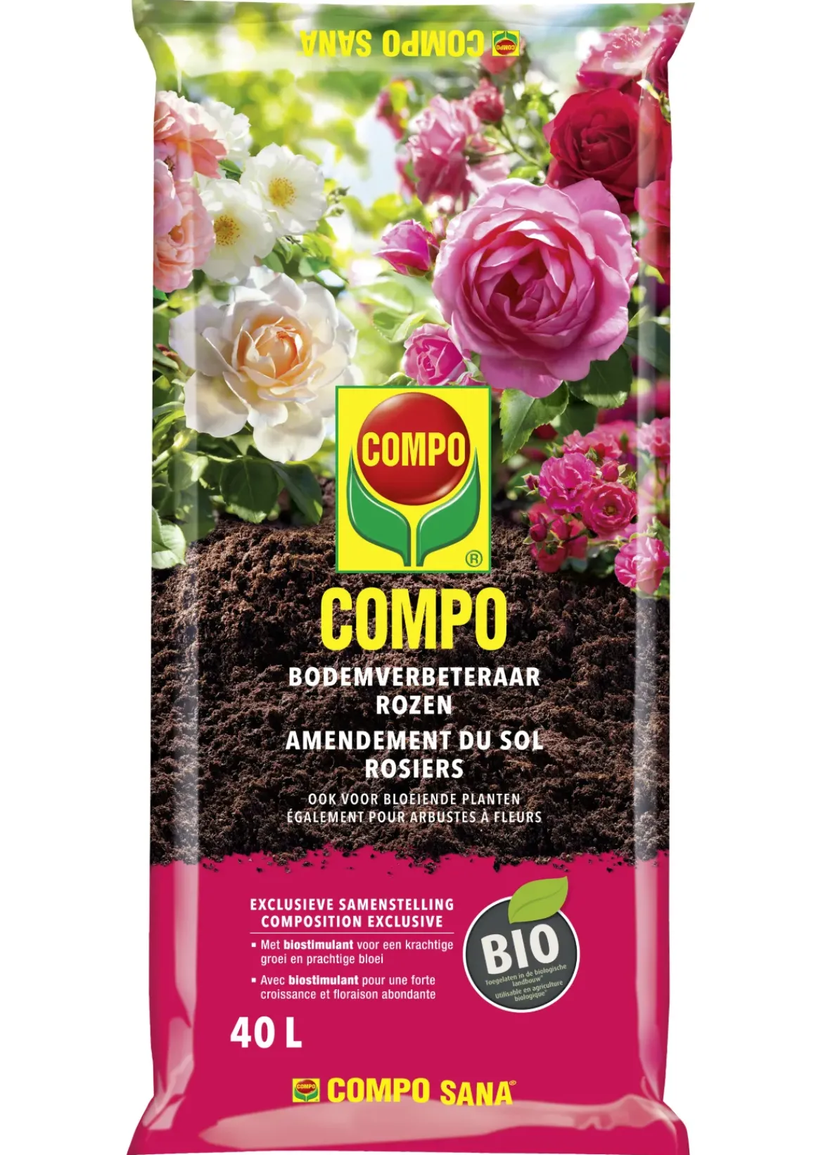 Compo Bodemverbeteraar Rozen 40L