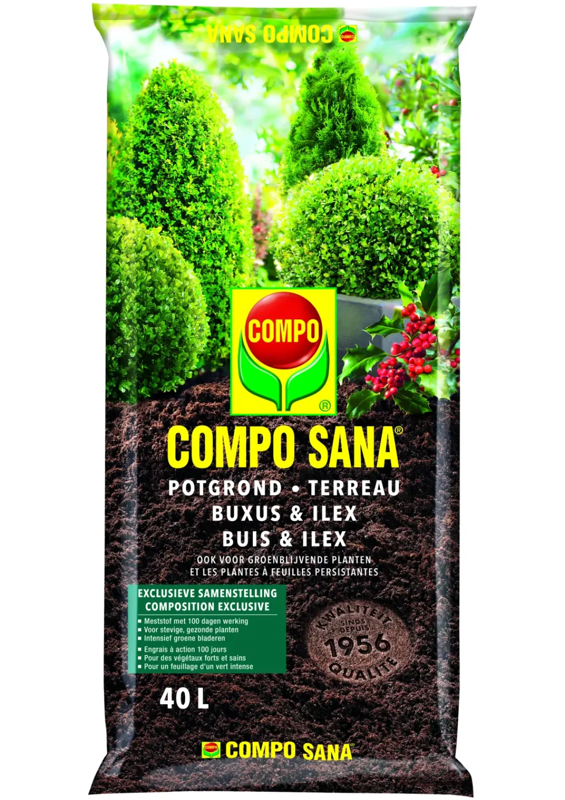 Compo Sana Potgrond Buxus En Ilex 40L