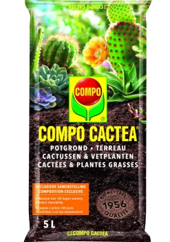 Compo Sana Potgrond Cactussen & Vetplanten 5L