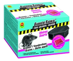 Compo Toxa Graantjes + Voerdoos Muizen Barriere Radikal (2X 25G + Voederdozen)