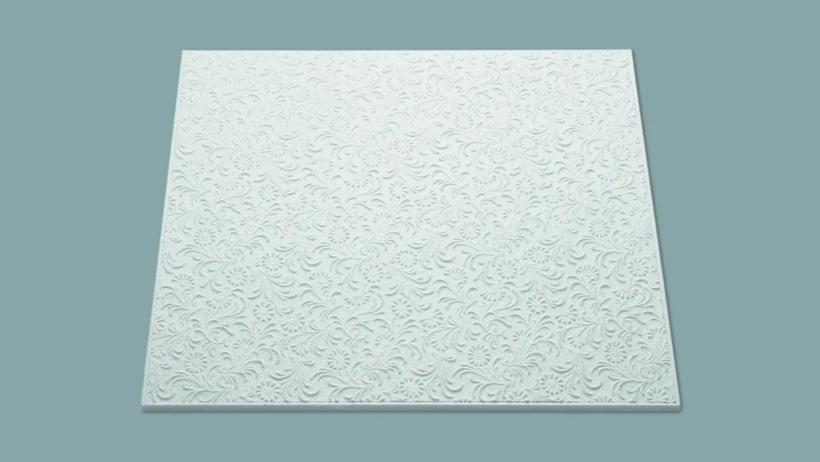Decoflair Polystyreen Plafondtegel T107 Wit 50X50X1Cm 8St
