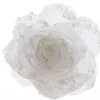 Decoris Bloem Op Clip Wit 14 Cm
