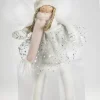 Decoris Fee Knuffel Wit/Roze 40Cm