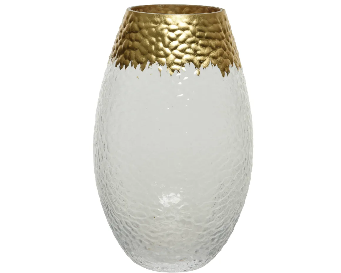 Decoris Vaas Glas 20Cm Goud