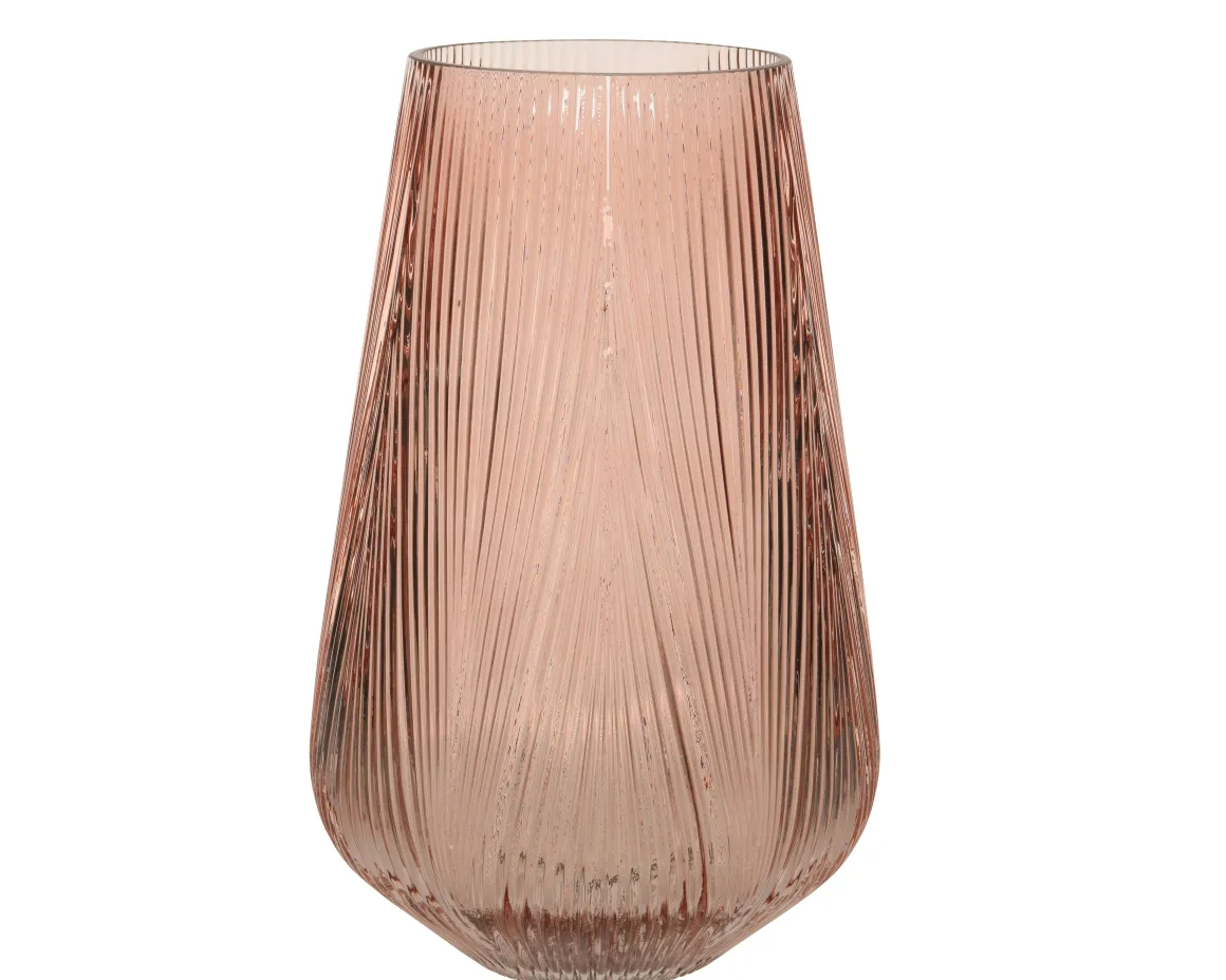 Decoris Vaas Glas 28Cm Roze