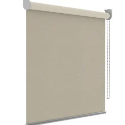 Decosol Rolgordijn Deluxe Verduisterend 5676 Effen Creme 180X190Cm