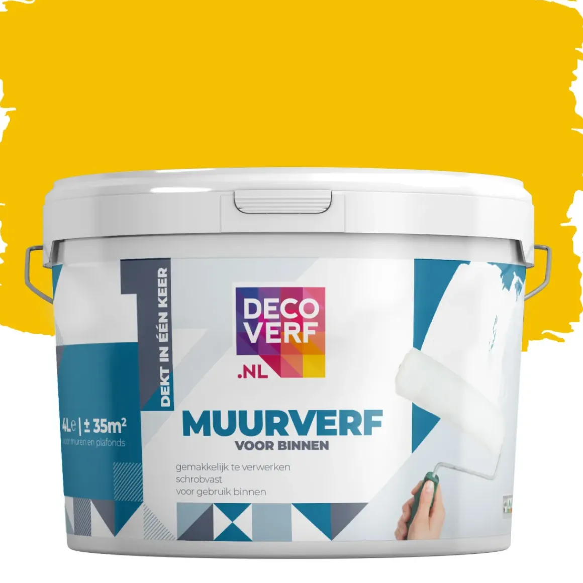 Decoverf Muurverf Goudgeel, 4L
