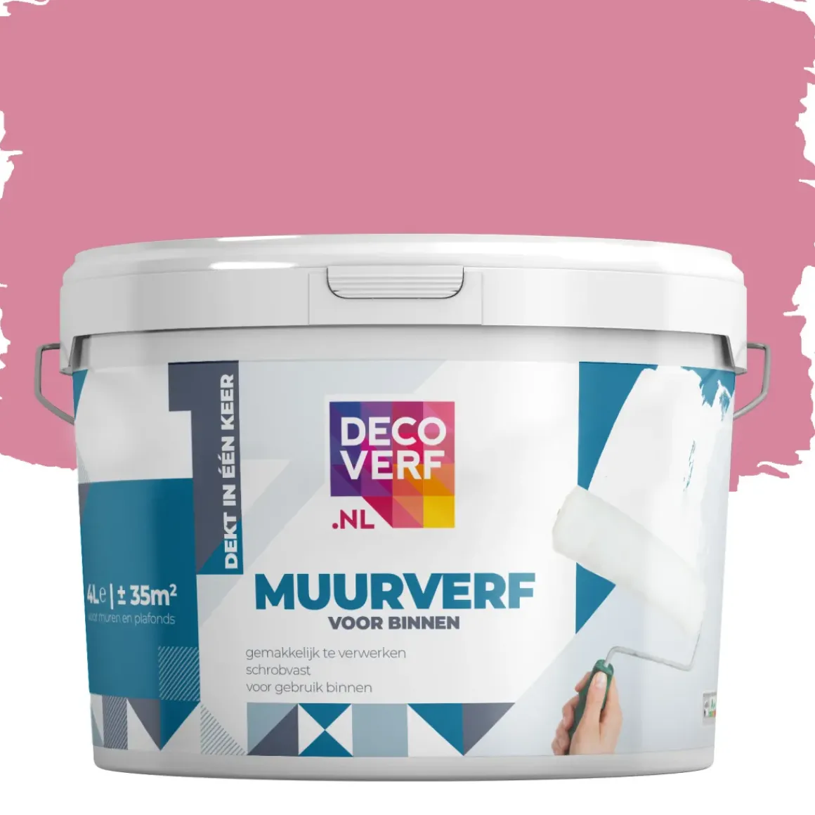 Decoverf Muurverf Licht Roze, 4L