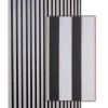 Degor Deurgordijn Linten Zwart/Wit 90X220Cm