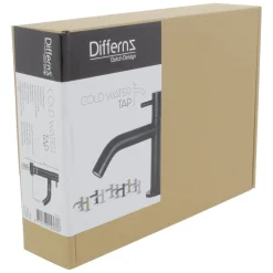 Differnz Fonteinkraan Mix&Match Gebogen Zwart Mat