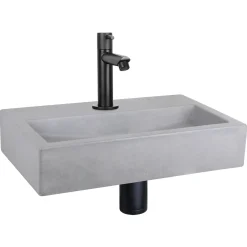 Differnz Fonteinset Mix&Match Flat Beton Recht Mat Zwart