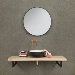 Differnz Spiegel Rond O65Cm Zwart Kader