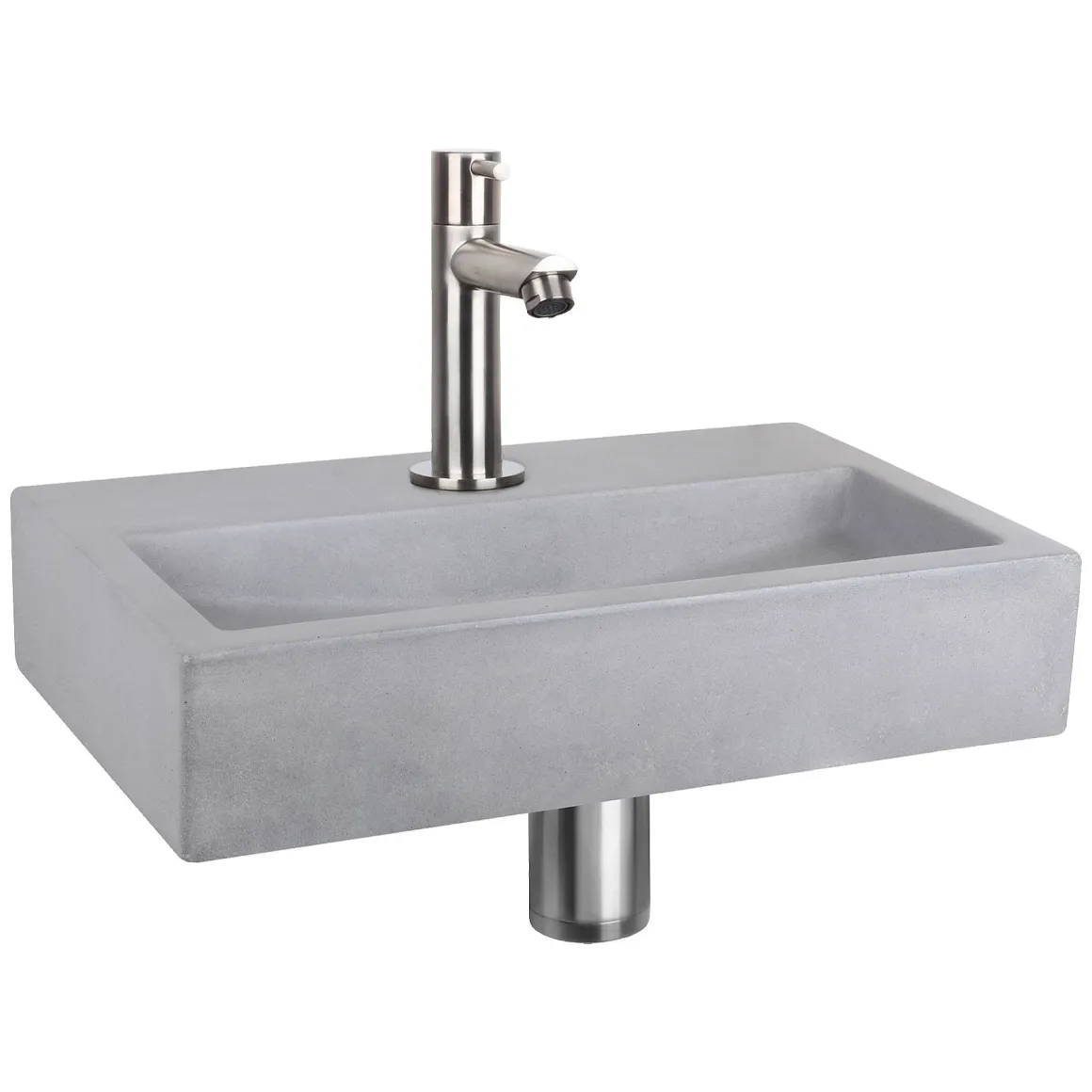 Differnz Toiletfontein Flat Beton Lichtgrijs 38X24X8Cm
